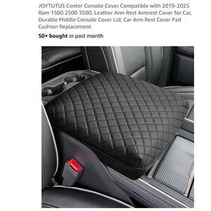 JOYTUTUS Center Console Cover for Ram 1500 2500 3500 Armrest Pad Protector
